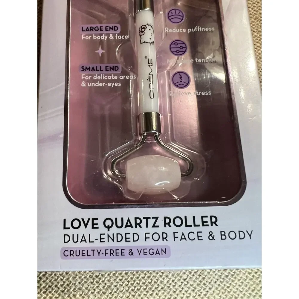 HELLO KITTY Love Dual End Quartz Roller for Face and Body-Brand New
